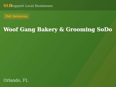 Woof Gang Bakery & Grooming SoDo — Pet Services in Orlando, FL
