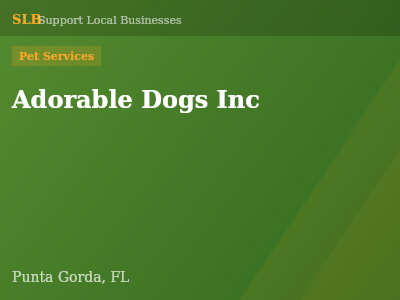 Adorable Dogs Inc — Pet Services in Punta Gorda, FL
