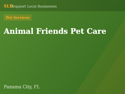 Animal Friends Pet Care — Pet Services in Panama City, FL