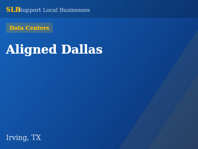 Aligned Dallas — Data Centers in Irving, TX