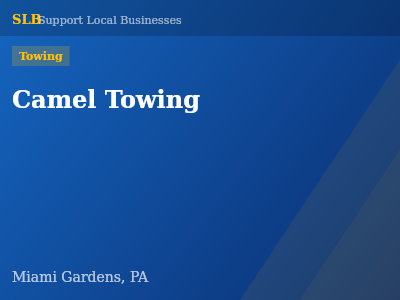 Camel Towing — Towing in Miami Gardens, PA
