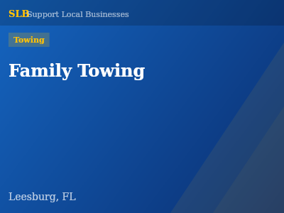 Family Towing — Towing in Leesburg, FL