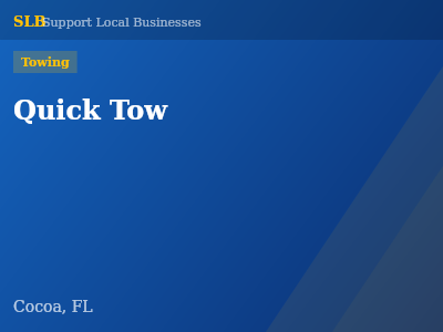 Quick Tow — Towing in Cocoa, FL