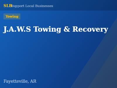 J.A.W.S Towing & Recovery — Towing in Fayetteville, AR