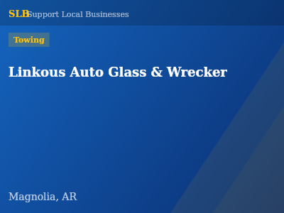 Linkous Auto Glass & Wrecker — Towing in Magnolia, AR