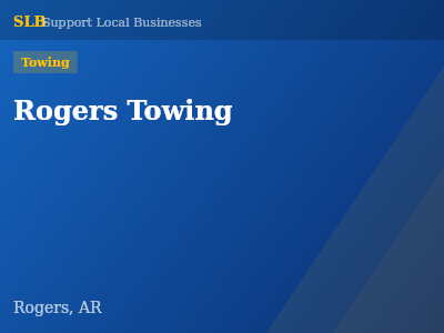 Rogers Towing — Towing in Rogers, AR