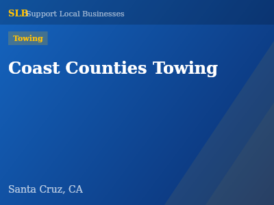 Coast Counties Towing — Towing in Santa Cruz, CA