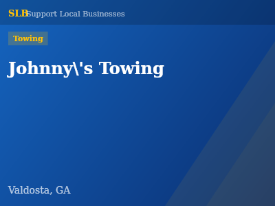 Johnny\'s Towing — Towing in Valdosta, GA