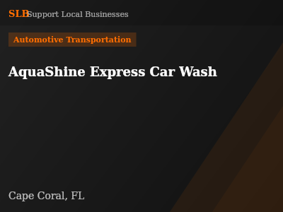 AquaShine Express Car Wash — Automotive Transportation in Cape Coral, FL