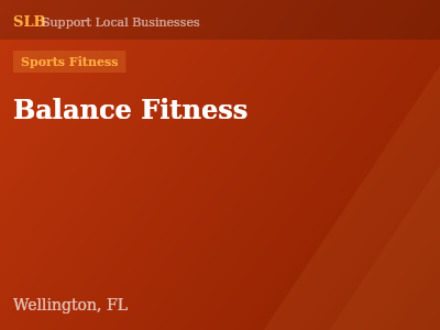 Balance Fitness — Sports Fitness in Wellington, FL