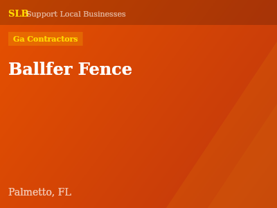 Ballfer Fence — Ga Contractors in Palmetto, FL