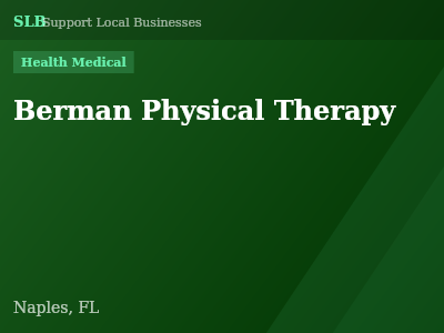 Berman Physical Therapy — Health Medical in Naples, FL