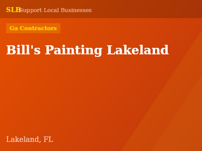 Bill's Painting Lakeland — Ga Contractors in Lakeland, FL