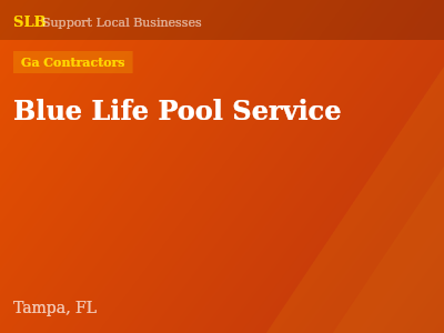 Blue Life Pool Service — Ga Contractors in Tampa, FL