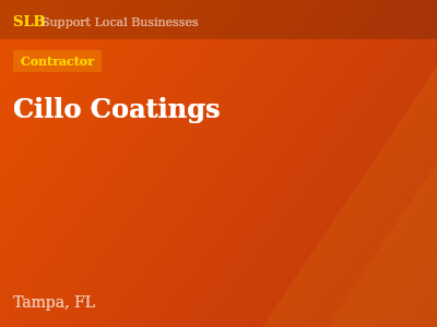Cillo Coatings — Contractor in Tampa, FL
