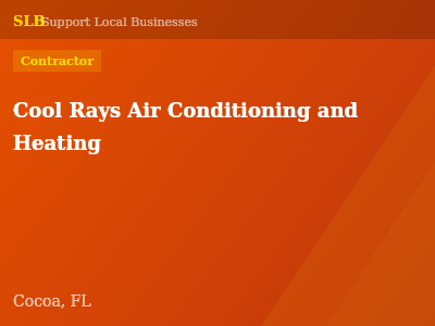 Cool Rays Air Conditioning and Heating — Contractor in Cocoa, FL