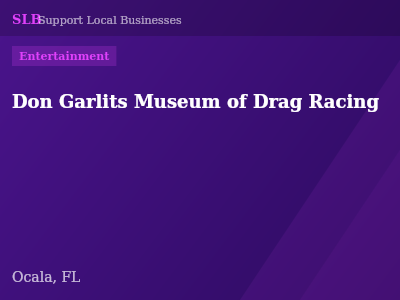 Don Garlits Museum of Drag Racing — Entertainment in Ocala, FL