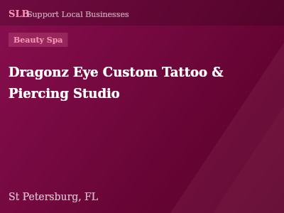 Dragonz Eye Custom Tattoo & Piercing Studio — Beauty Spa in St Petersburg, FL
