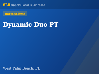 Dynamic Duo PT — Doctor/Clinic in West Palm Beach, FL