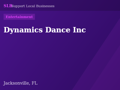 Dynamics Dance Inc — Entertainment in Jacksonville, FL