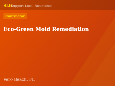Eco-Green Mold Remediation — Contractor in Vero Beach, FL
