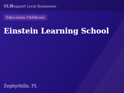 Einstein Learning School — Education Childcare in Zephyrhills, FL