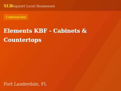 Elements KBF - Cabinets & Countertops — Contractor in Fort Lauderdale, FL