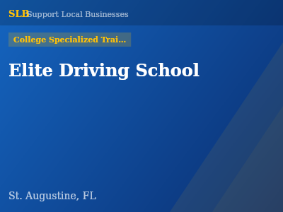 Elite Driving School — College Specialized Training in St. Augustine, FL