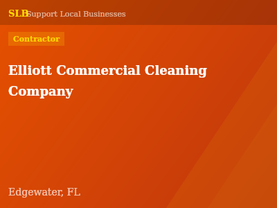 Elliott Commercial Cleaning Company — Contractor in Edgewater, FL