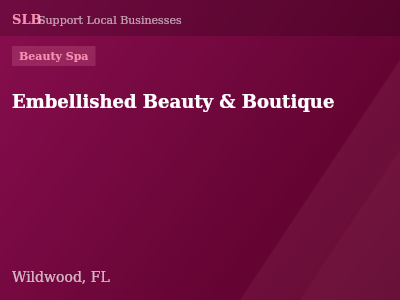 Embellished Beauty & Boutique — Beauty Spa in Wildwood, FL