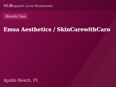 Emsa Aesthetics / SkinCarewithCaro — Beauty Spa in Apollo Beach, FL