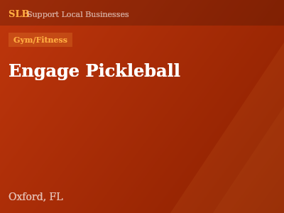 Engage Pickleball — Gym/Fitness in Oxford, FL