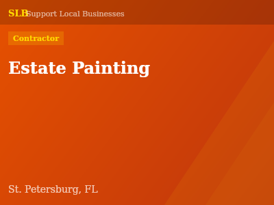 Estate Painting — Contractor in St. Petersburg, FL