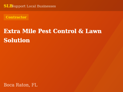 Extra Mile Pest Control & Lawn Solution — Contractor in Boca Raton, FL