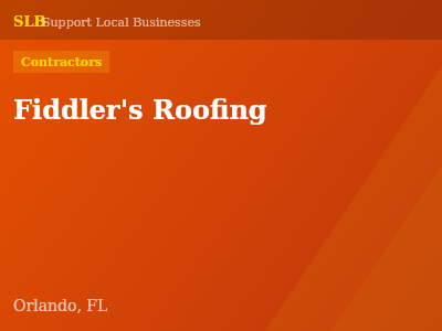 Fiddler's Roofing — Contractors in Orlando, FL