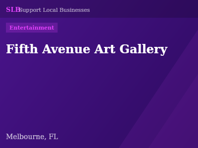 Fifth Avenue Art Gallery — Entertainment in Melbourne, FL