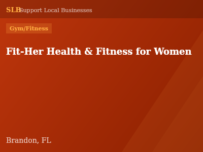 Fit-Her Health & Fitness for Women — Gym/Fitness in Brandon, FL