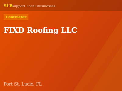 FIXD Roofing LLC — Contractor in Port St. Lucie, FL