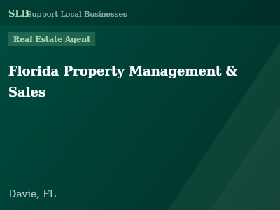 Florida Property Management & Sales — Real Estate Agent in Davie, FL