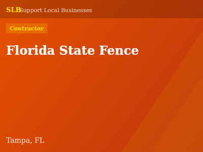 Florida State Fence — Contractor in Tampa, FL