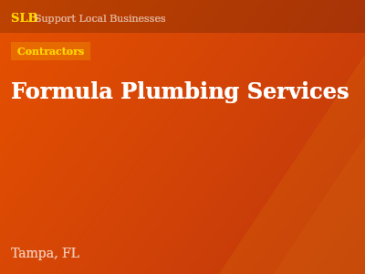 Formula Plumbing Services — Contractors in Tampa, FL