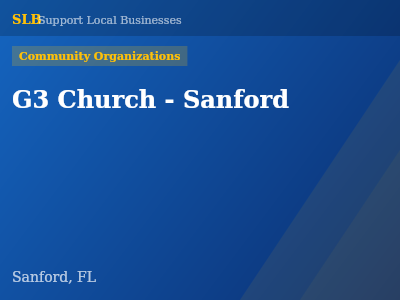 G3 Church - Sanford — Community Organizations in Sanford, FL