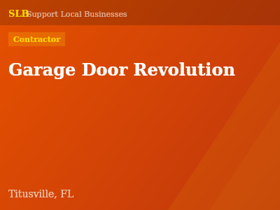 Garage Door Revolution — Contractor in Titusville, FL