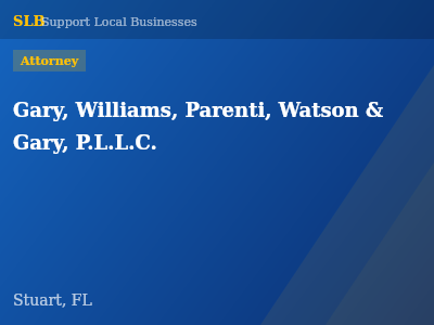 Gary, Williams, Parenti, Watson & Gary, P.L.L.C. — Attorney in Stuart, FL