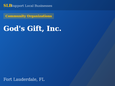 God's Gift, Inc. — Community Organizations in Fort Lauderdale, FL