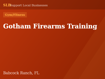 Gotham Firearms Training — Gym/Fitness in Babcock Ranch, FL