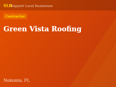 Green Vista Roofing — Contractor in Nokomis, FL