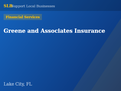 Greene and Associates Insurance — Financial Services in Lake City, FL
