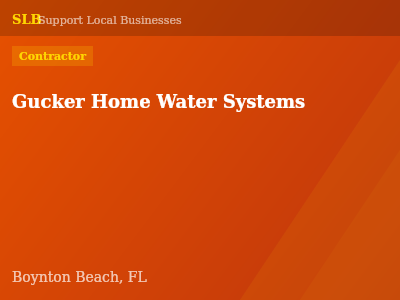 Gucker Home Water Systems — Contractor in Boynton Beach, FL