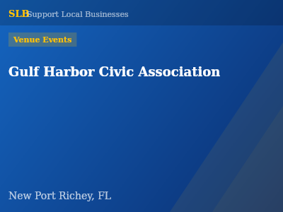 Gulf Harbor Civic Association — Venue Events in New Port Richey, FL